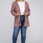 Plus Low Gauge Waffle Open Cardigan Sweater