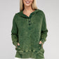 French Terry Acid Wash Kangaroo Pocket Hoodie