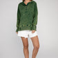 French Terry Acid Wash Kangaroo Pocket Hoodie