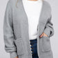 Plus Low Gauge Waffle Open Cardigan Sweater