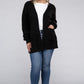 Plus Low Gauge Waffle Open Cardigan Sweater