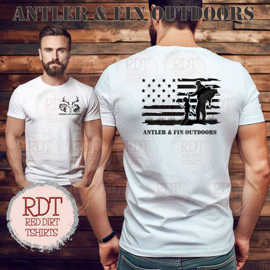 Antler & Fin Outdoors Father and Child Tshirt