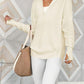 Half Zip Long Sleeve Knit Top