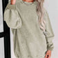 Round Neck Dropped Shoulder Sweatshirt