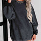 Round Neck Dropped Shoulder Sweatshirt