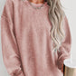 Round Neck Dropped Shoulder Sweatshirt